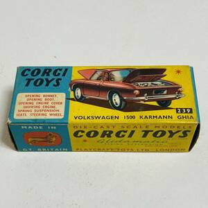 【中古品】CORGI TOYS コーギートイズ 239 VOLKSWAGEN 1500 KARMANN CHIA フォルクスワーゲン カルマンギア ミニカー