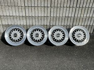 リム、ディスク仕上げ済！目立つガリ傷無し！人気のＢＢＳ！人気のRS！カスタム軽カーやコンパクトカーに！BBS RS 15X6.5J＋45 PCD100