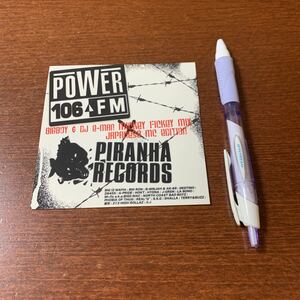 PIRANHA RECORDS PROMOステッカー