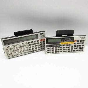 ジャンク CASIO PB-110 fx-702p ポケットコンピューター ポケコン 2個セット データバンク 昭和レトロ プログラム電卓 電卓/B25 58-1