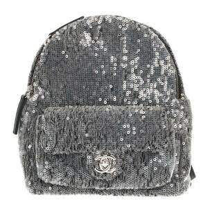 シャネル CHANEL スパンコールミニリュックバックパック 中古 SB01