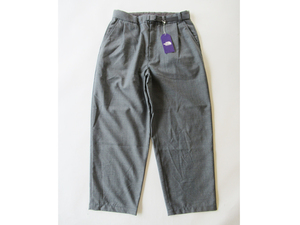 2024SS THE NORTH FACE PURPLE LABEL Polyester Wool Oxford Wide Tapered Field Pants 34 グレー/ナナミカノースフェイスパープルレーベル