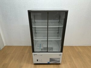 美品 2023年製 フクシマガリレイ リーチイン冷蔵ショーケース CRC-080GLWSR スライド扉 W750×D550 265L 100V 動作確認済 中古 厨房 冷蔵庫