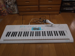 【中古】キーボード　CASIO　LK-128 / 61ピアノ形状鍵盤　光ナビゲーション 【簡易動作確認済/箱無】
