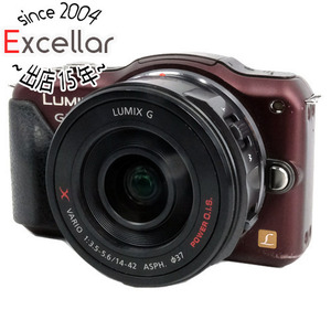 【中古】Panasonic LUMIX DMC-GF5X-T 電動ズームレンズキット 液晶画面いたみ 元箱あり [管理:1050022639]