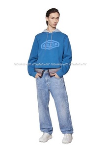 定価74,800 美品 DIESEL “Layered Straight Jeans” 09D28 レイヤード デニム パンツ 28 ディーゼル ランウェイモデル