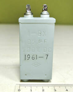 OKI オイルコンデンサー I-BX 0.5μF DC 500WV 1961-7 C2 管178