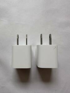【2個セット】Apple純正品 Apple iPhone純正USB Type-A 充電器ACアダプター5V-1A