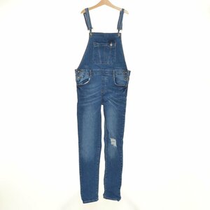 ◇420471 ZARA GIRLS ザラ ガールズ オーバーオール ダメージジーンズ ストレッチデニムパンツ サイズ164 キッズ 子ども ジュニア 女の子