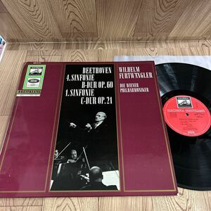輸入盤 独 LP「フルトヴェングラー指揮/ベートーヴェン:交響曲 第4番、第1番」