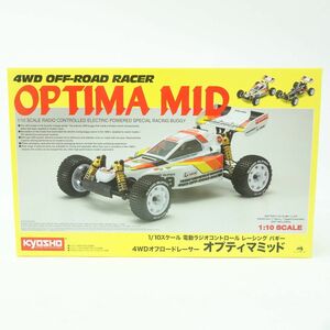 074s 【未開封】京商 1/10スケール 電動RC EP 4WDレーシングバギー オフロードレーサー オプティマミッド No.30622