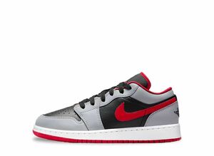 Nike GS Air Jordan 1 Low "Black/Cement Gray/White/Fire Red" 25cm 553560-060