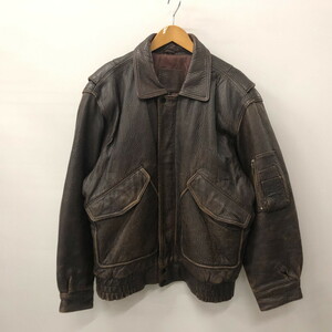 TEI 【中古品】 USED A-2 LEATHER JACKET フライトジャケット バイカー レザージャケット M アメカジ 〈145-240513-AT-6-TEI〉