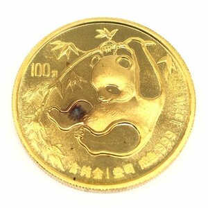 K24IG　中国　パンダ金貨　1oz　100元　1985　総重量31.1g【CDBD7078】