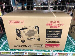 未使用中古品 エア工具 ★makita(マキタ) 常圧/高圧エアコンプレッサ 青(タンク11L) AC500XL 常圧 通常圧、高圧 ITK0RCII1702