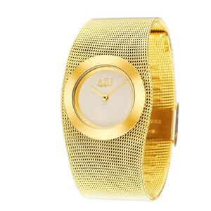 ファッション18 kゴールドメッシュ鋼高級ブレスレット女性腕時計時計カジュアルトップブランドドレスレディース