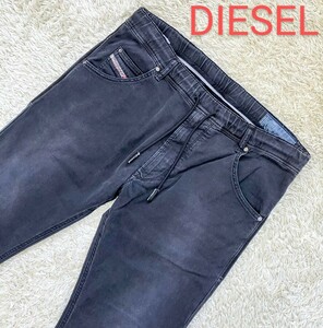 【王道KROOLEY★】W32 DIESEL ダメージ加工スウェットデニムパンツ/ジョグジーンズ◆黒/クルーリー☆ディーゼル (4)