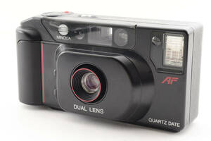 【並品】ミノルタ Minolta MAC-DUAL Quartz Date Black Point & Shoot Film Camera コンパクト フィルムカメラ #31