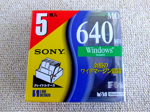 ■ SONY / ソニー 3.5インチ MOディスク 5枚 640MB〔5EDM-640CBD〕■未開封新品