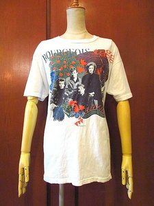 ビンテージ80’s●BOURGEOIS TAGG NORTH AMERICANツアーTシャツ白size XL●200829s3-m-tsh-bnロックバンドバンT古着トップスUSA