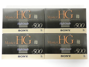 ■SONY MasterHG Beta HighGrade β ベータ ビデオカセットテープ L-500 4本セット ① L-500MHGB