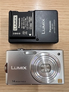 長「15895」Panasonic LUMIX DMC-FX66 パナソニック ルミックス 充電器付 簡易動作確認済み