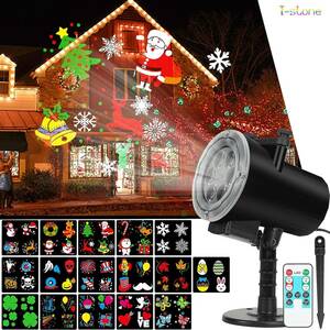 クリスマス にぎやかパーティ プロジェクションライト LED野外ライト イルミネーション ステージライト IP65防水 電飾 壁面装飾 雰囲気作り