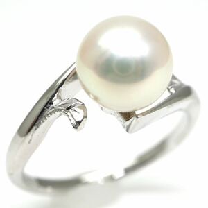 MIKIMOTO(ミキモト)◆K18 アコヤ本真珠リング◆A◎ 約2.8g 10号 7.0mm珠 pearl ジュエリー ring 指輪 EA5/EA7