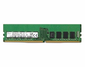 ◇SK hynix 16GB PC4-2400T-E DDR4 ECC Unbuffered 2Rx8 hp ProLiant DL20 Gen9/ML30 Gen9 DELL PowerEdge T130/T330等対応