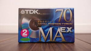 TDK最後のメタルポジションカセットテープ（TYPE Ⅳ）MA-EX 70 （２本パック）
