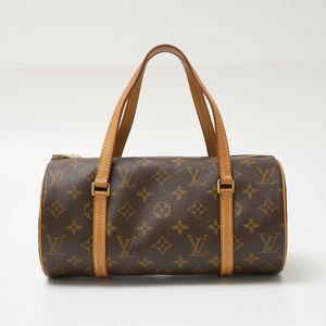 LOUIS VUITTON ルイヴィトン パピヨン 26 M51386 ハンドバッグ モノグラム・キャンバス×レザー ブラウン×ゴールド金具 レディース