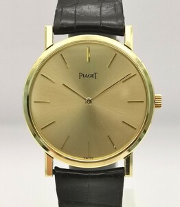 美品 PIAGET ピアジェ OH済み 9633S トラディション K18YG 金無垢 純正750尾錠 手巻き 時計