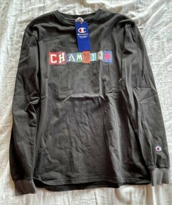 チャンピオン champion 長袖 Tシャツ メンズ　黒　m