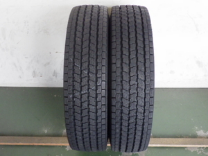 205/80R17.5 120/118L 12PR ヨコハマ iG91 中古 7分山 2本セット スタッドレスタイヤ 2019年製 L16686