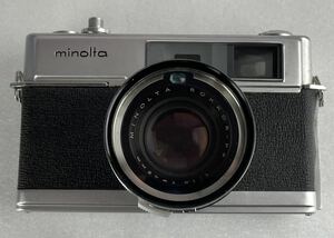真655【minolta/ミノルタ】HI−MATIC 7 レンジファインダー フィルムカメラ　レンズ付き　MINOLTA ROKKOR−PF 1:1.8 f=45mm
