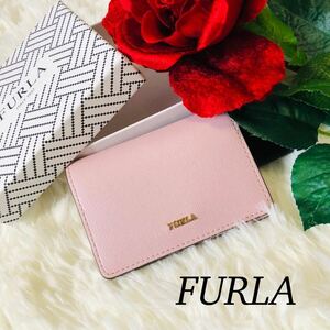 FURLA フルラ レディース 女性 コインケース 小銭入れ 財布 コンパクト ピンク トレンド 春カラー パステルカラー 美品 未使用に近い 