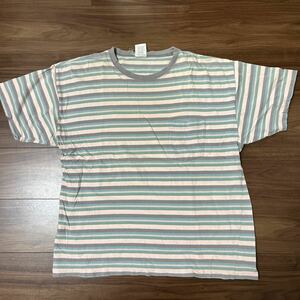 ビンテージ　ポケットtシャツ　ボーダー　オールドギャップ　GAP 90s グランジ