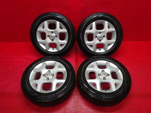 日産 キューブ純正15インチホイール 4本 5.5J +50 4H 100 PIRELLI ICE ASIMMETRICO 175/65R15 スタッドレスタイヤ ノート NISSAN CUBE