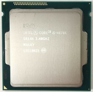 Core i5-4670K ×1枚 Intel CPU 3.40GHz SR14A 4コア 4スレッド ソケット FCLGA1150 デスクトップ用 BIOS起動確認【中古】【送料無料】