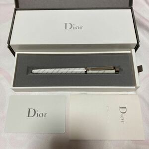 【未使用】ディオール ボールペン ホワイト Christian Dior 筆記具 文房具