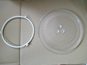 中古 ナショナル 電子レンジ NE-S12 用の 丸皿 ターンテーブル　　　径：約245mｍ　　（A15)