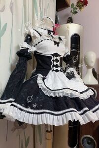 xd020豪華版Re：ゼロから始める異世界生活 レム ラム メイド服 コスプレ衣装