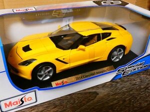 マイスト Maisto 1/18 2014 Corvette stingray コルベット スティングレイ 黄色 アメ車 ミニカー スポーツカー
