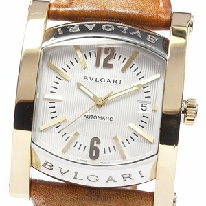 ブルガリ BVLGARI AA48SG アショーマ デイト 自動巻き メンズ 保証書付き_801061