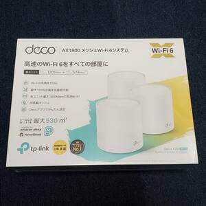 新品 TP-Link ティーピーリンク AX1800 メッシュWi-Fiシステム Deco X20 3パック 11ax(Wi-Fi 6)対応