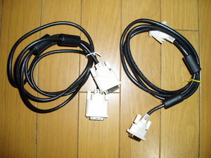 中古　DVIディスプレイ用 ケーブル デジタル・シングルリンク用 1.4m/1.8m 2本セット