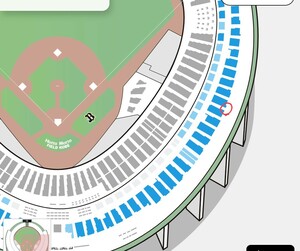 ほっともっとフィールド神戸　オリックス　千葉ロッテ　5/1　18:00 通路側　花火　一枚　