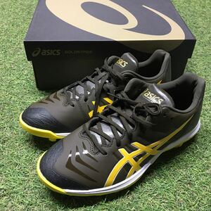 IM084 asics アシックス GOLDSTAGE FANG 1121A067 27.0cm BLACKCOFFEE/SAFFRON 野球用スパイクシューズ スポーツ 未使用 展示品 スパイク