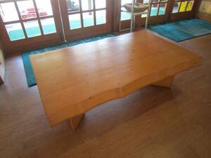 ■木目調テーブル　(合板) 良品　M6465みち