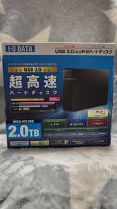 未使用品 ハードディスク HDCA-UT2.0KB 外付 2TB I-O DATA アイ・オー・データ USB3.0/2.0 パソコン テレビ 